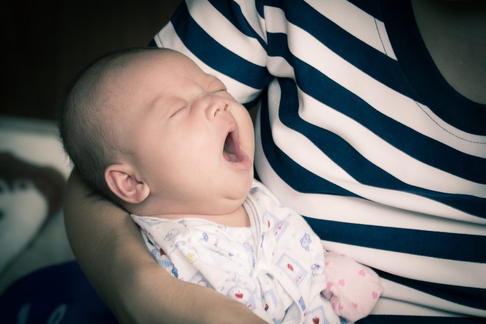 Baby yawn