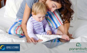 ZERO TO THREE and Parentivity image of women reading with baby