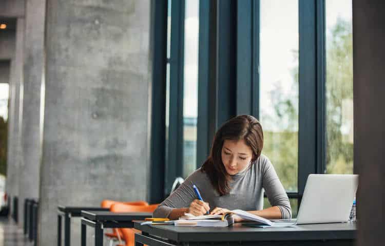 Young professional working with a laptop