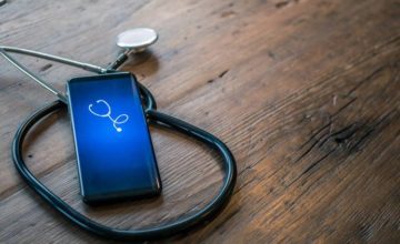 Telehealth with cell phone and stethoscope