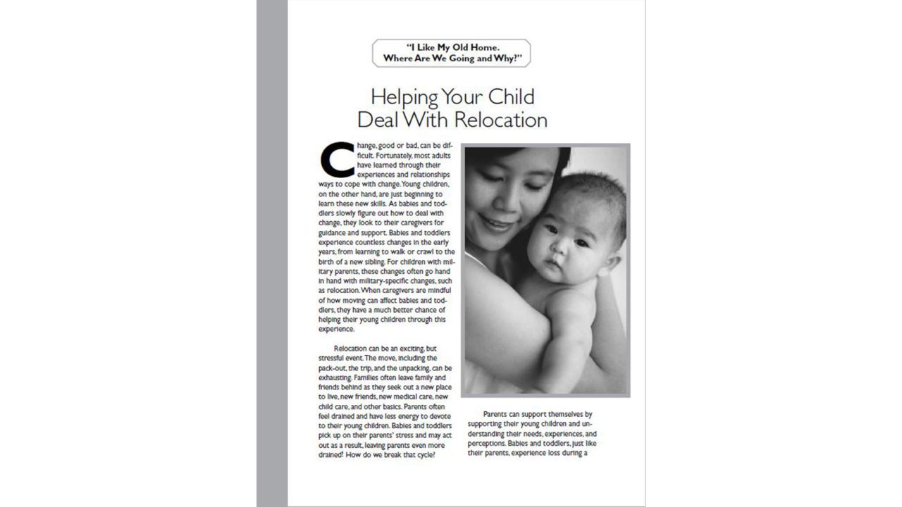 PDF screenshot with text and image of mother holding baby