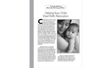PDF screenshot with text and image of mother holding baby
