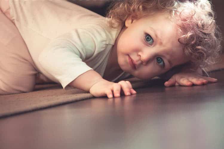 photo of curious little girl