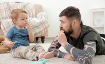 dad with baby