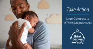 Man carrying infant: Take Action : #ThinkBabiesAndAct: Zero To Three