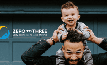 Zero To Three Homapage Father Holding Toddler on His Shoulders
