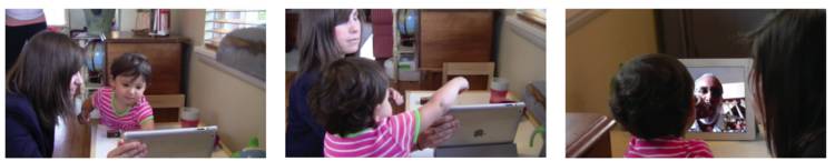 Toddler on laptop