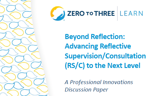 Cover image of a PDF download on Advancing Reflective Supervision and Consultation