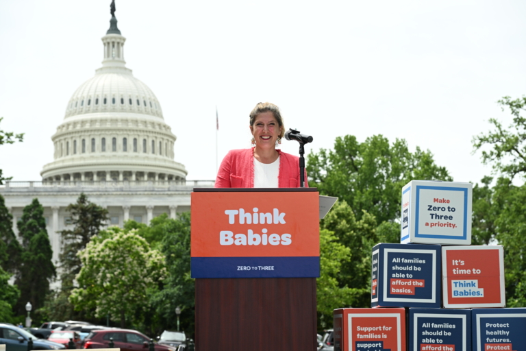 Melissa Boteach in front of Capitol Building