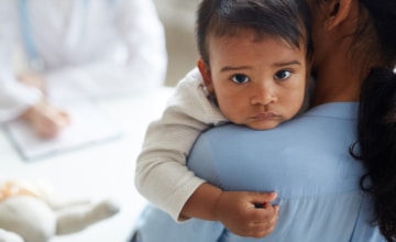 Parent with child