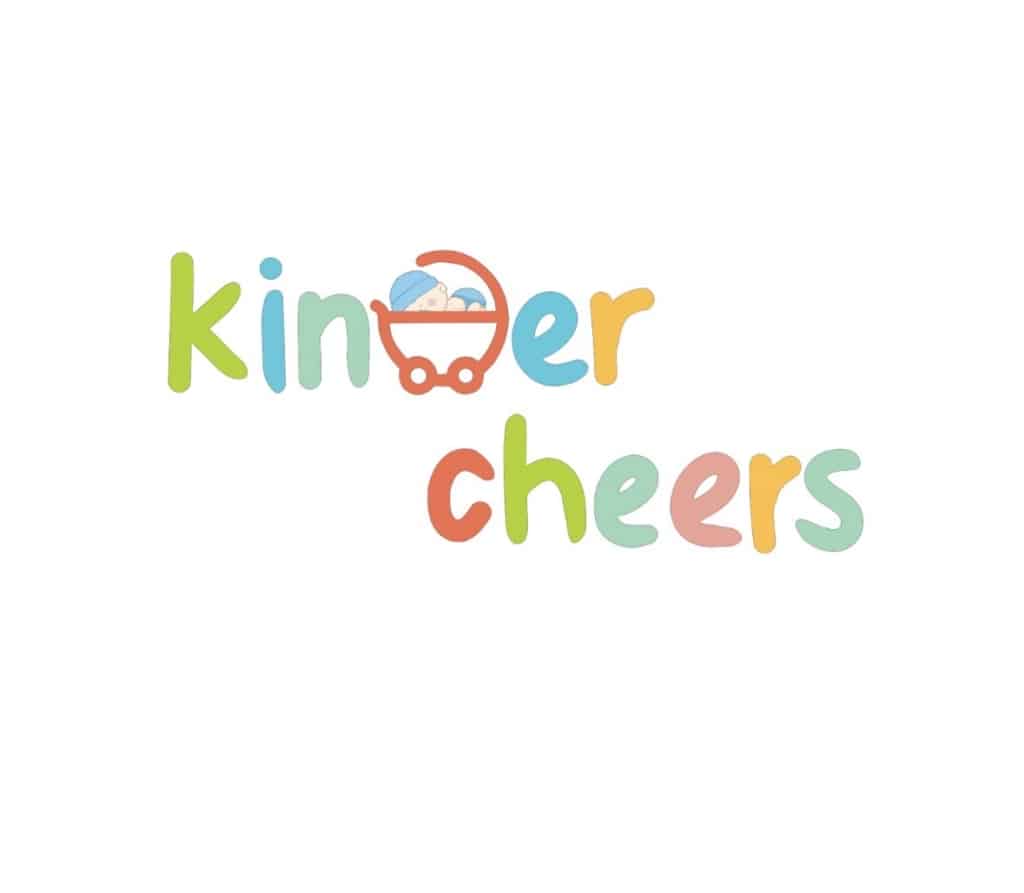 multi-colored letters that read kinder cheers