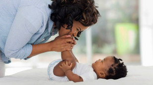 Give by Check or Money Order Mother and baby